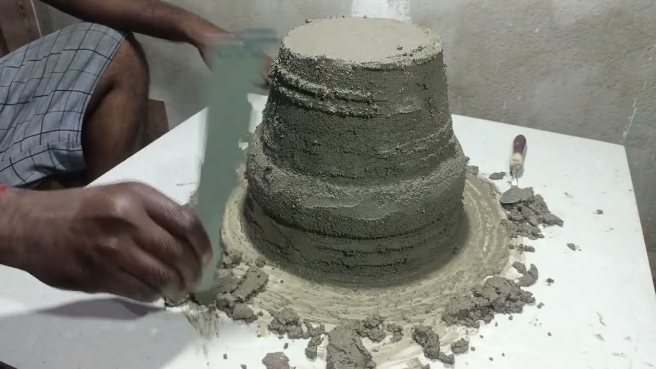How to Make A Big size Bonsai Pots with PVC Pipe.