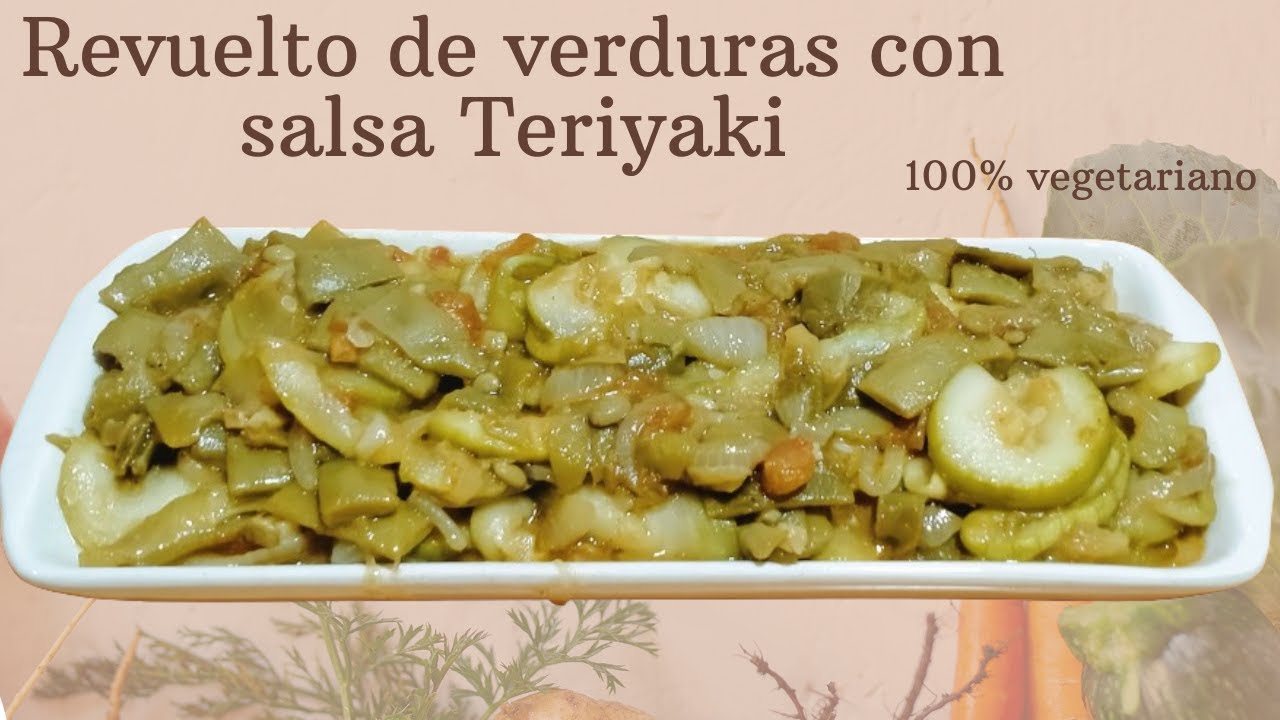 Revuelto de verduras con salsa Teriyaki. 100% vegetariano!!