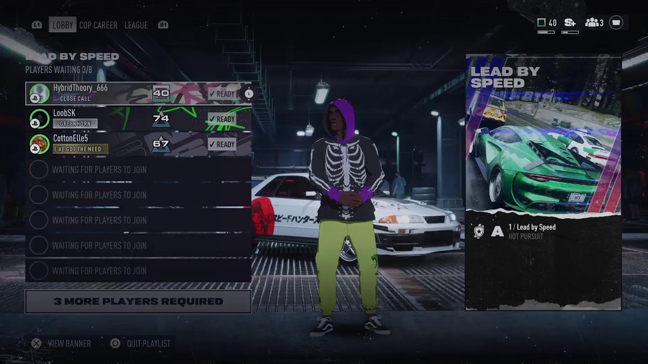 Noční šichta v Need for Speed Unbound PS5 Online by Hybridtheory_666