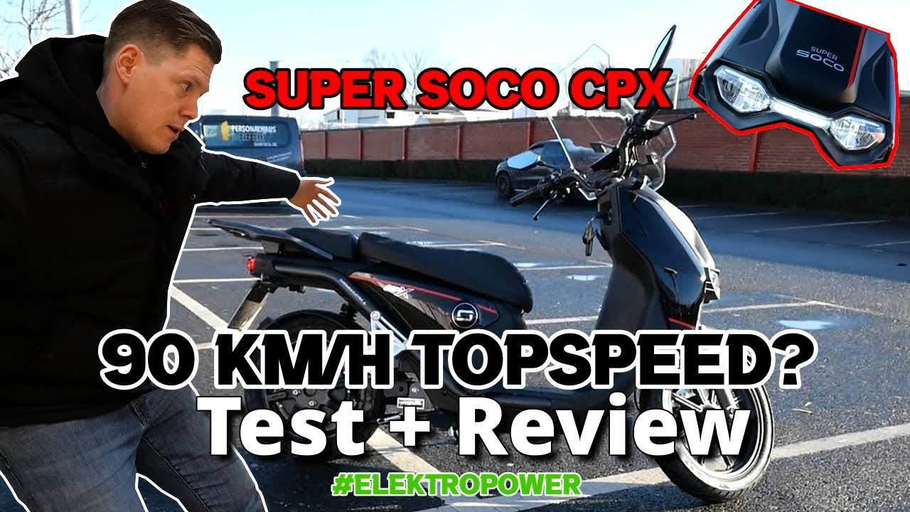 Super Soco CPX 125 Elektro Roller Produktvorstellung | Test | Probefahrt | 4kW | Review [DE HD]