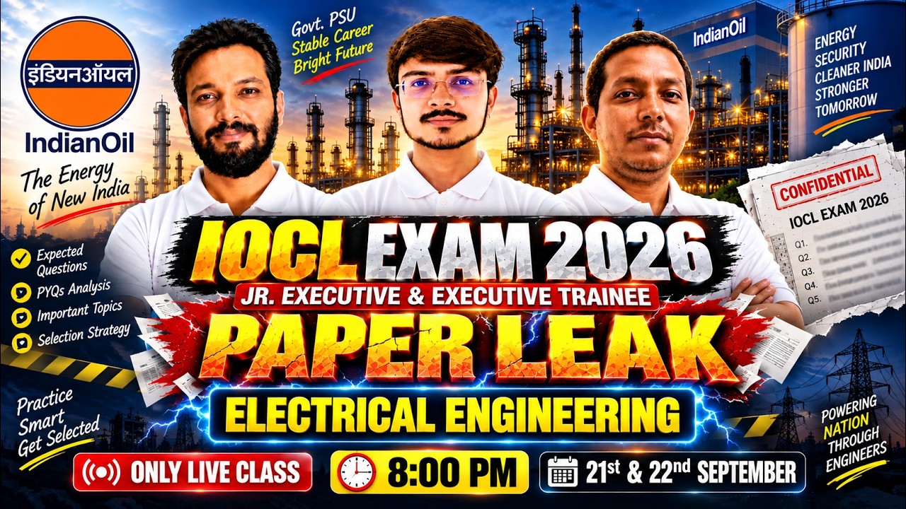 IOCL Exam Paper Leak Electrical Engg One Shot Revision | Mahamarathon