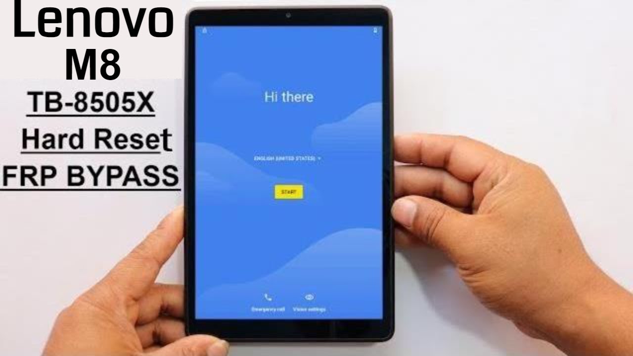 Lenovo Tab M8 HD (TB-8505X) Frp Bypass & Hard Reset Remove Screen Lock Pattern/Pin/Password