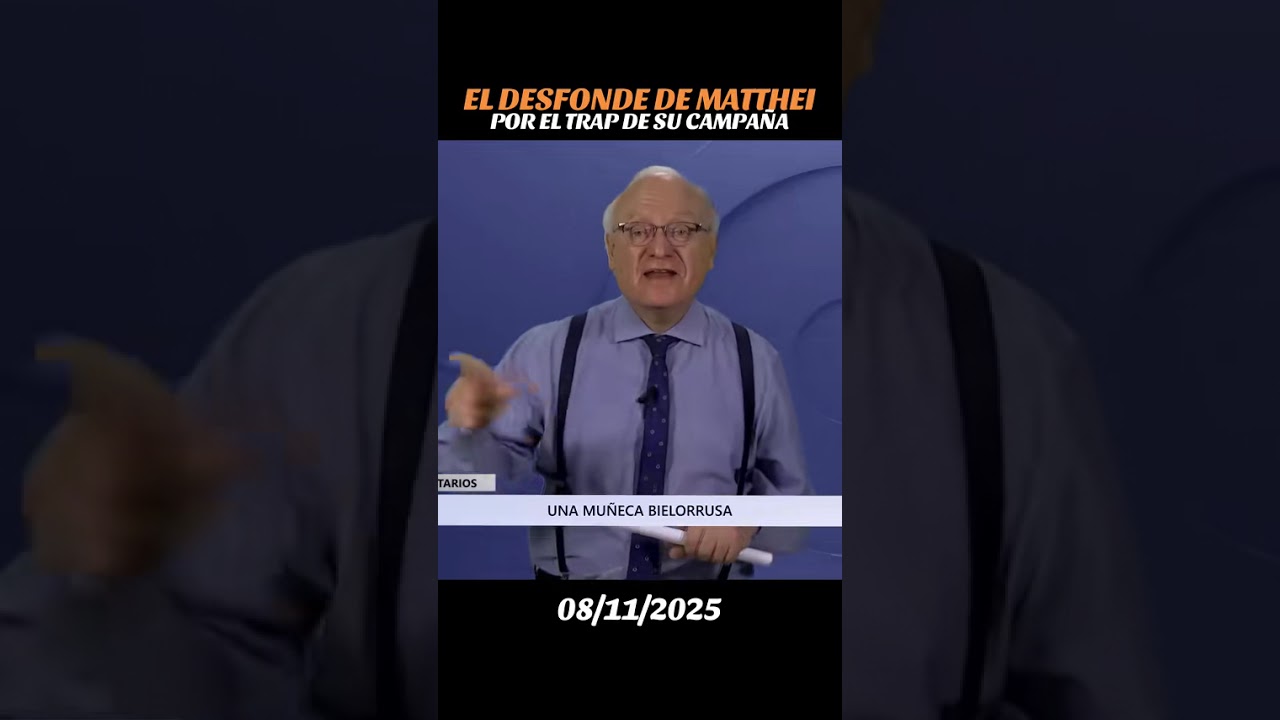 EL DESFONDE DE MATTHEI POR SU TRAP EN CAMPAÑA
