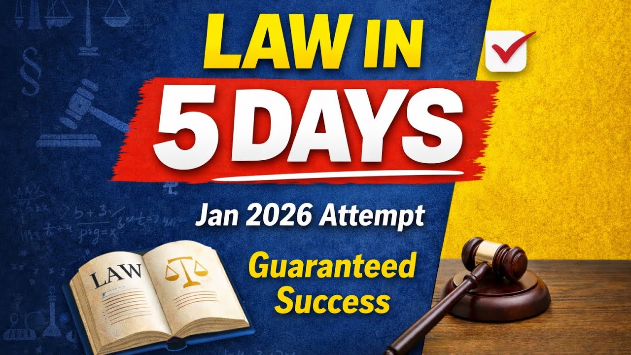 CA Foundation Paper 2 Business Law in 5 Days | ABC Analysis | Jan 2026 Guaranteed Strategy