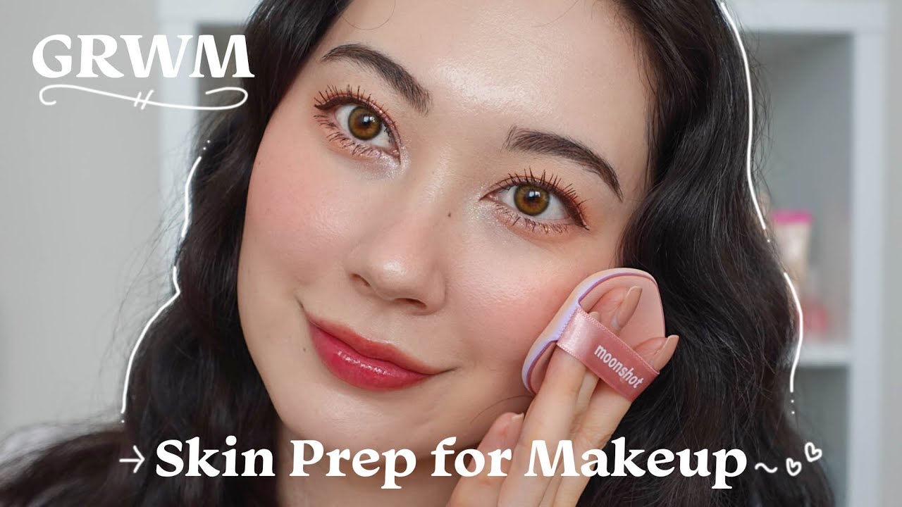 GRWM Skincare Routine for *FLAWLESS* Makeup Application! All K-Beauty~ 💖