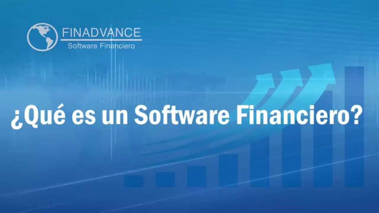 &iquest;Qu&eacute; es un Software Financiero?