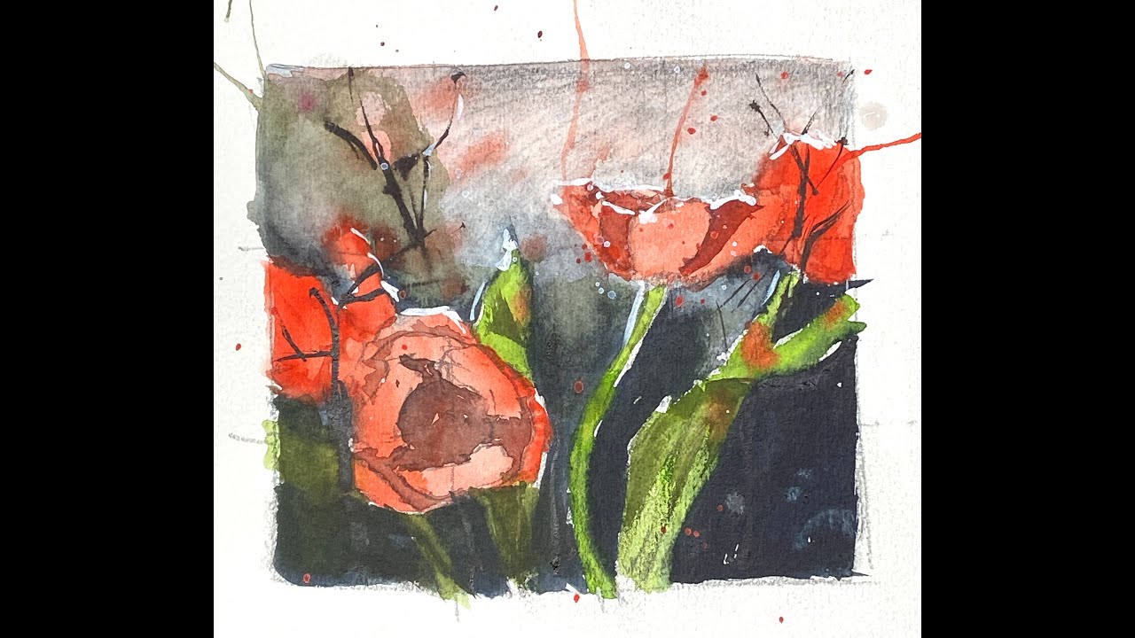 Tulpen Skizzenentwürfe
