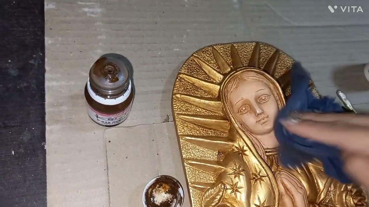 turorial como pintar Virgen Maria.