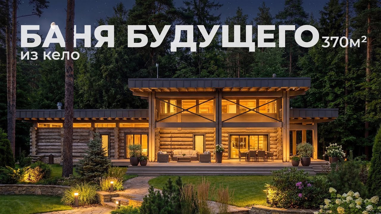 СОВРЕМЕННАЯ БАНЯ С ПЛОСКОЙ КРЫШЕЙ. Подробный обзор.