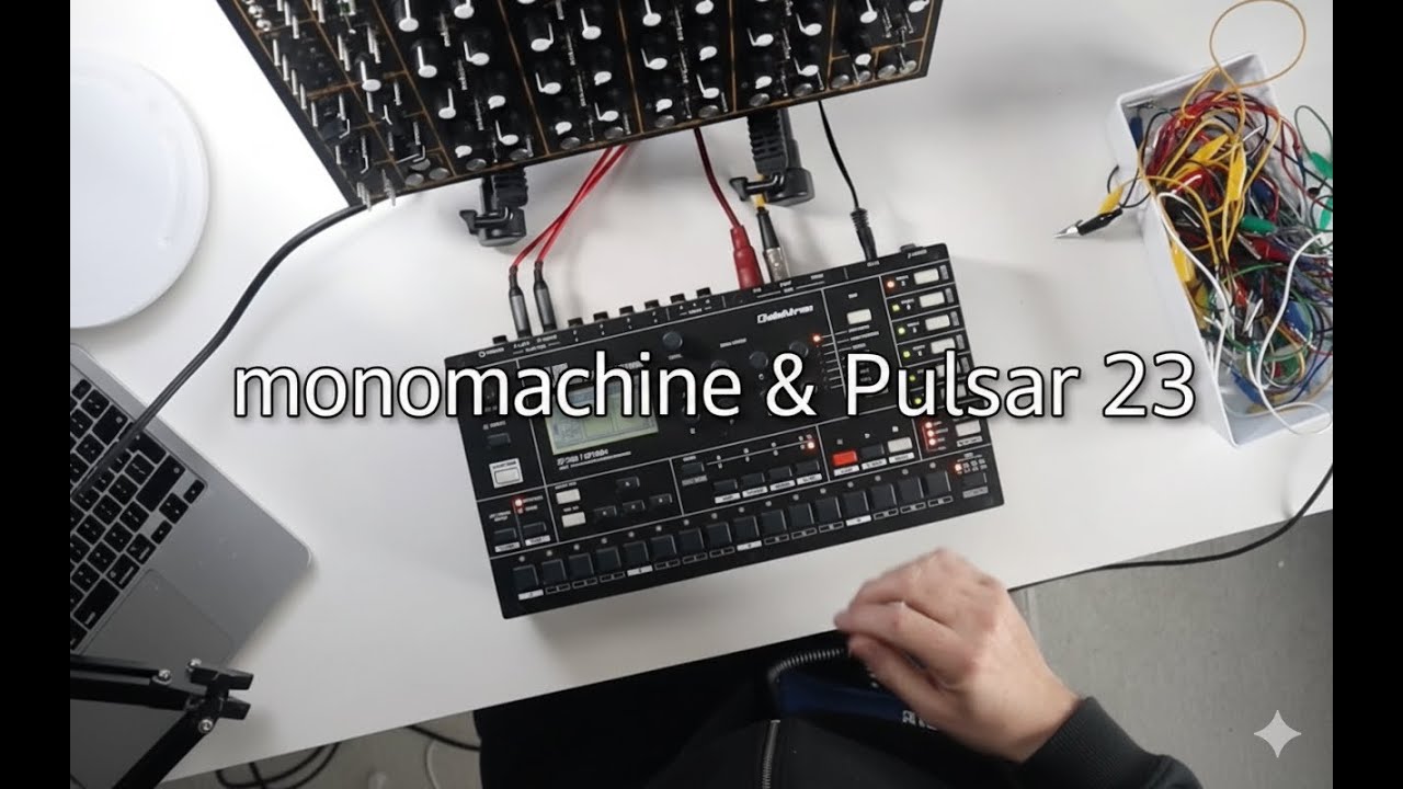 Elektron Monomachine meets SOMA Pulsar-23 | Instructional video