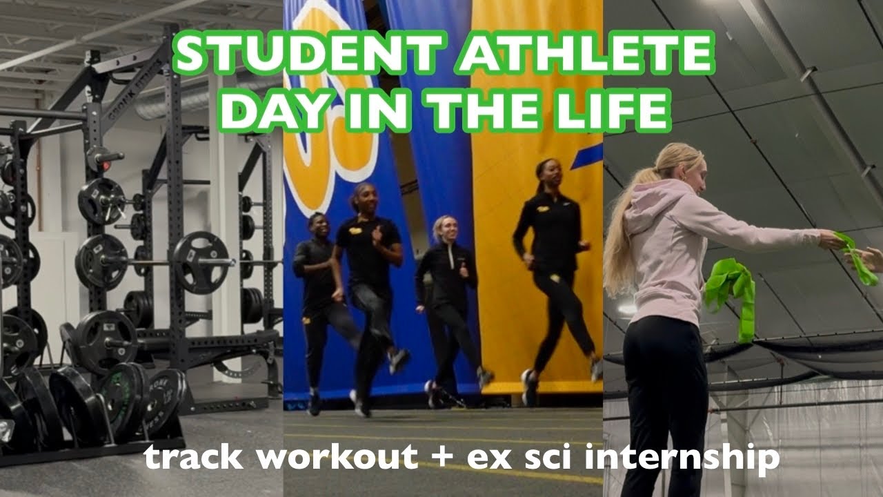 DAY IN THE LIFE OF A D1 STUDENT ATHLETE // track athlete, exercise science