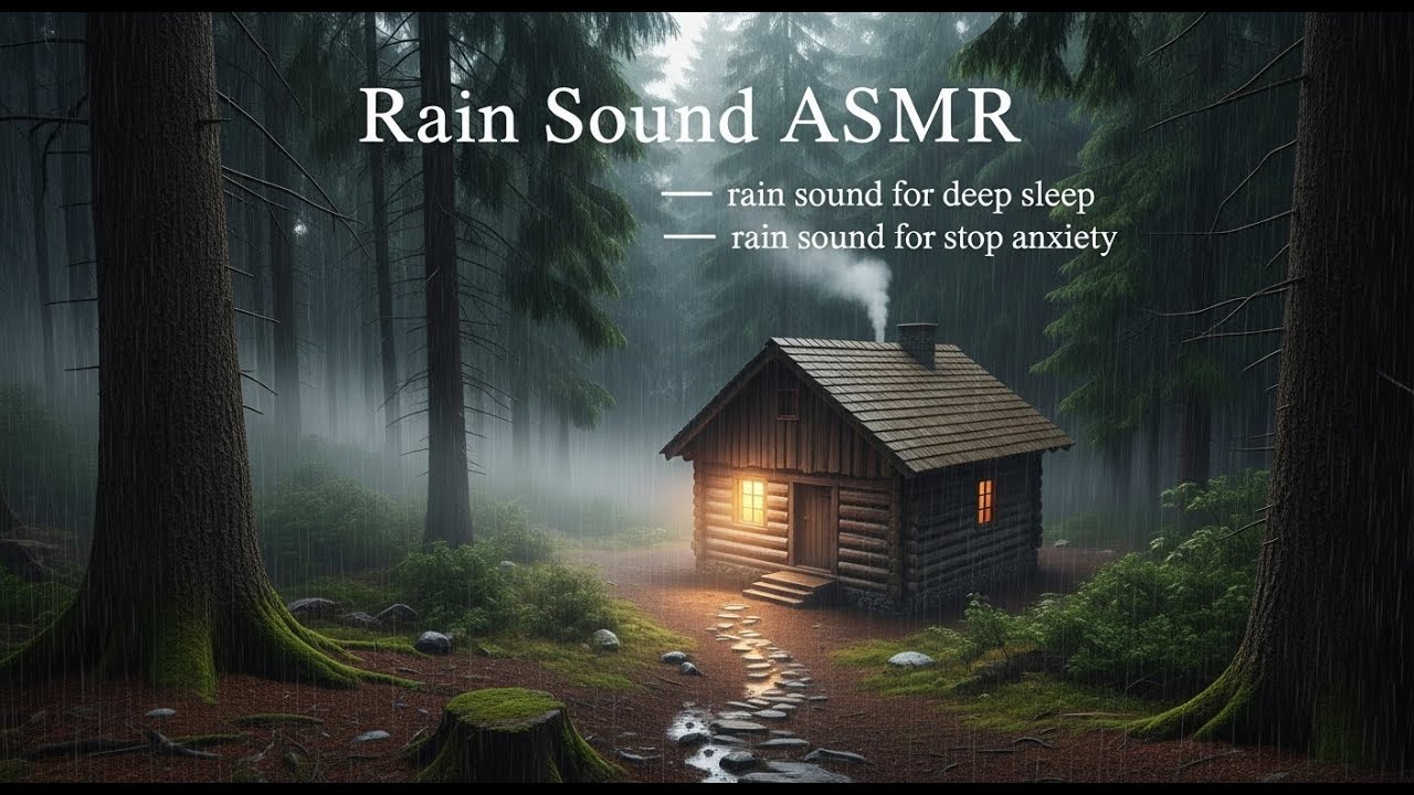 Steady Night Rain and Thunder for Deep Sleep and Stress Reduction | No Music No Talking