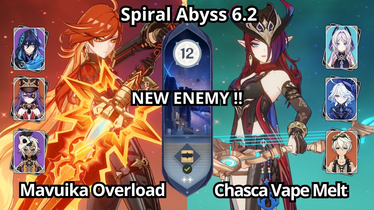 NEW !! C0 Mavuika Overload & C0 Chasca Vape Melt - Spiral Abyss Floor 12 Genshin Impact 6.2