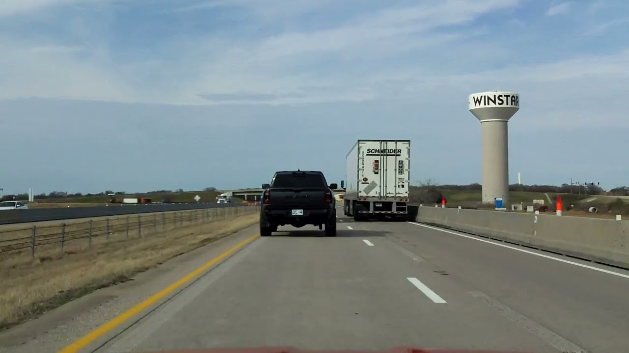 Interstate 35 - Oklahoma (Exits 1 to 5) northbound