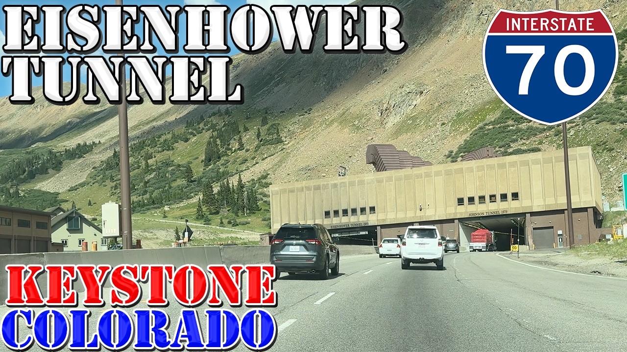 Eisenhower - Johnson Tunnels - HIGHEST POINT on Interstate - Colorado - 4K Infrastructure Drive