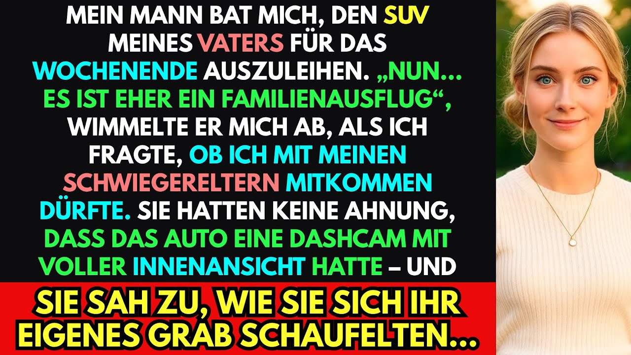 Mein Mann und meine Schwiegereltern machten einen„Familienausflug“ mit Papas SUV–doch es gab ein Ge…