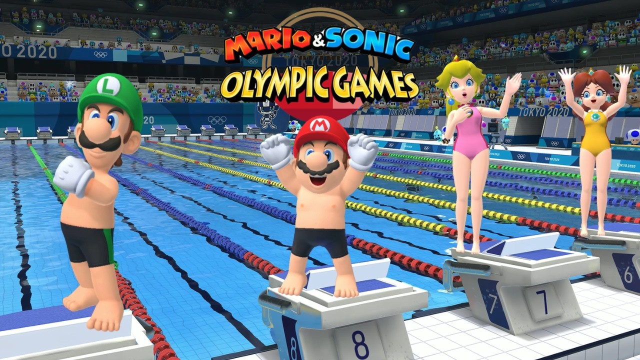 Swimming 100M Very Hard Gameplay Mario & Sonic At The Olympic Games Tokyo 2020 Luigi & Mario ++++ Bo
