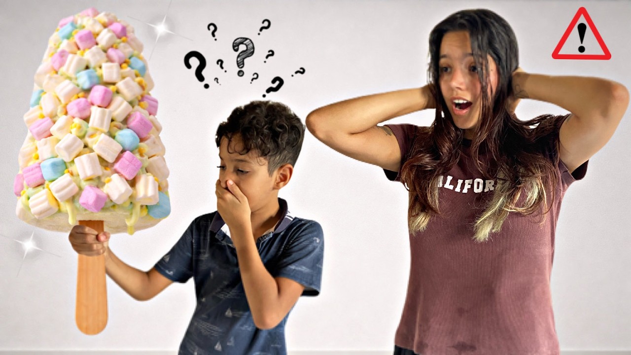 FIZEMOS UM PICOLÉ GIGANTE DE MARSHMALLOW 😱