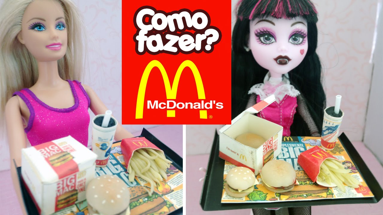 Mini Hambúrguer do McDonald's (Big Mac) para Barbie e outras bonecas!