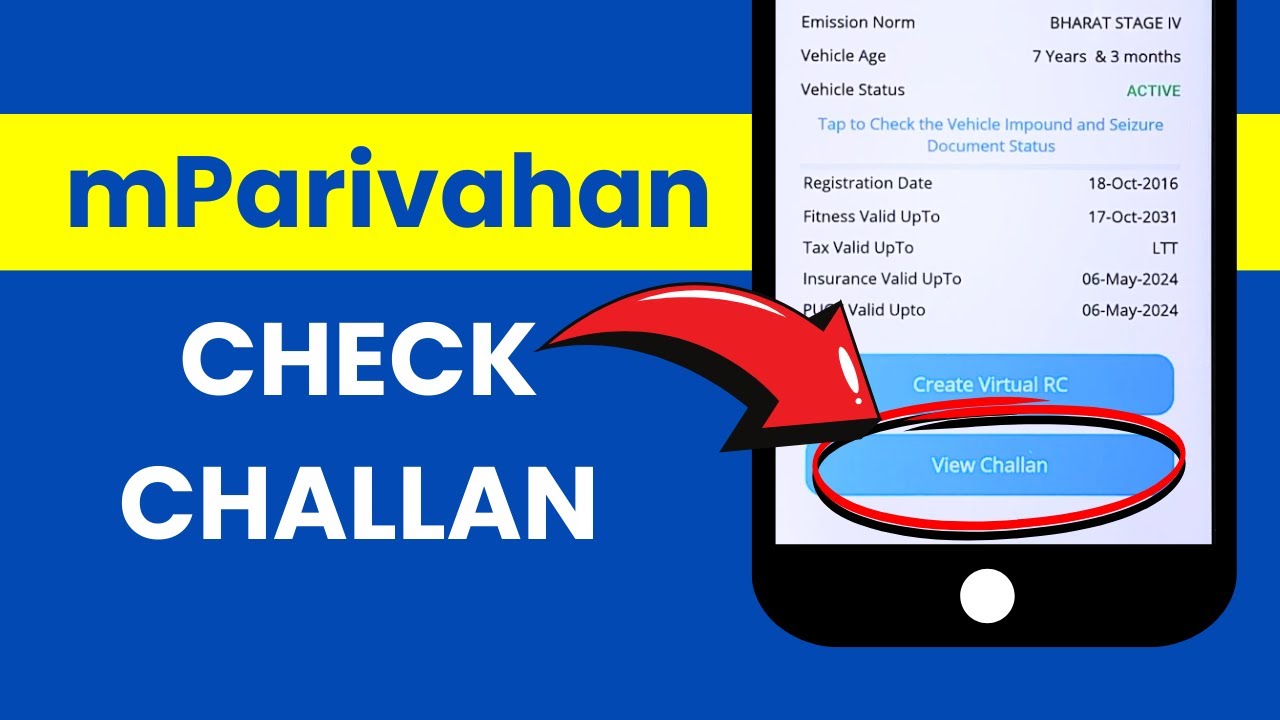 How to Check or View Challan in NextGen mParivahan Application?