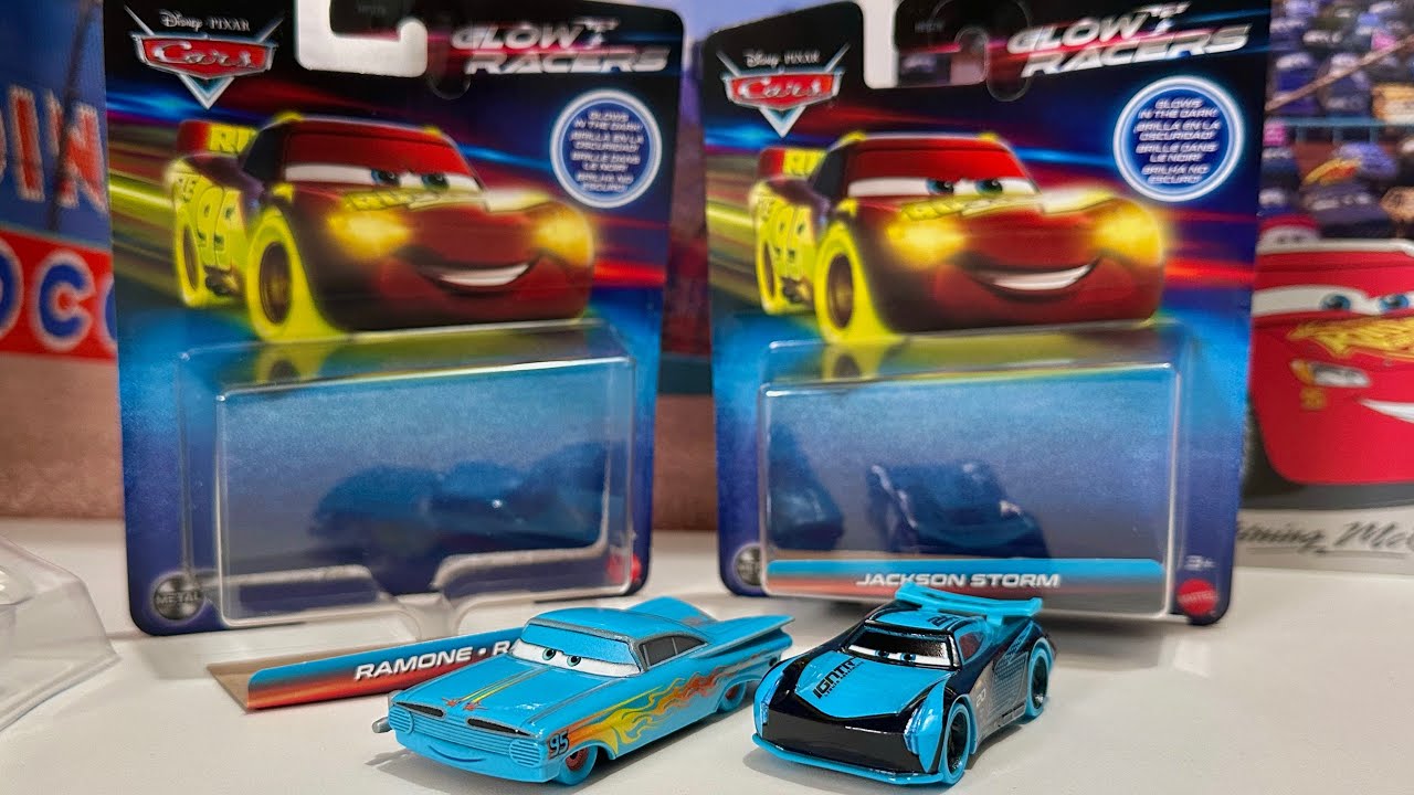 2024 Disney Cars Glow Racers Jackson Storm & Ramone Unboxing & Review — The Final Glow Cars?