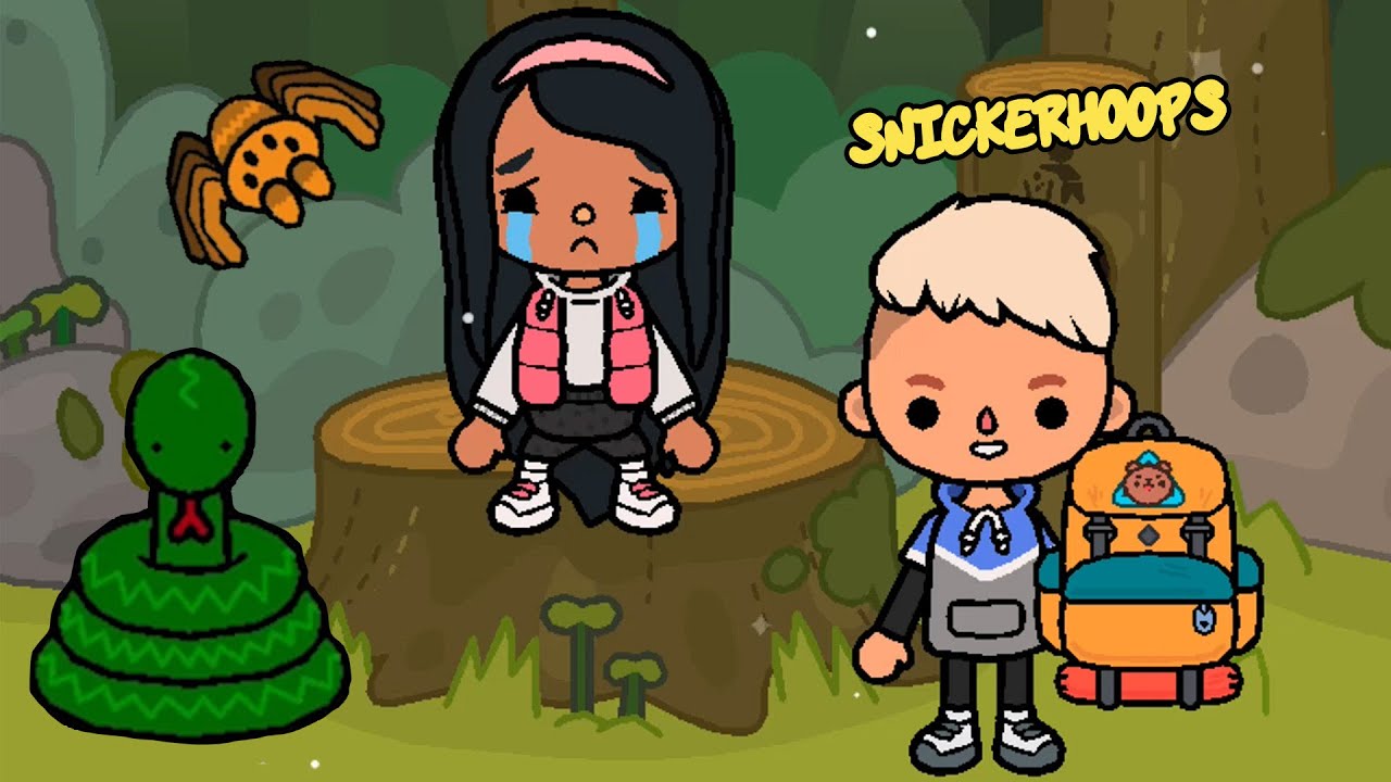 LOST in the JUNGLE Part 3 Sad Story | Snickerhoops TOCA BOCA Stories with Voice