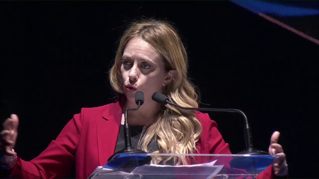 Intervento di chiusura di Giorgia Meloni al congresso di Fratelli d'Italia