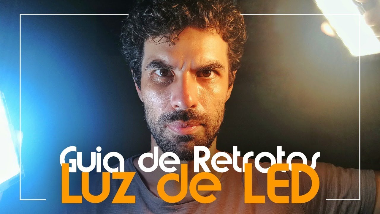 GUIA DE RETRATOS COM LUZ DE LED