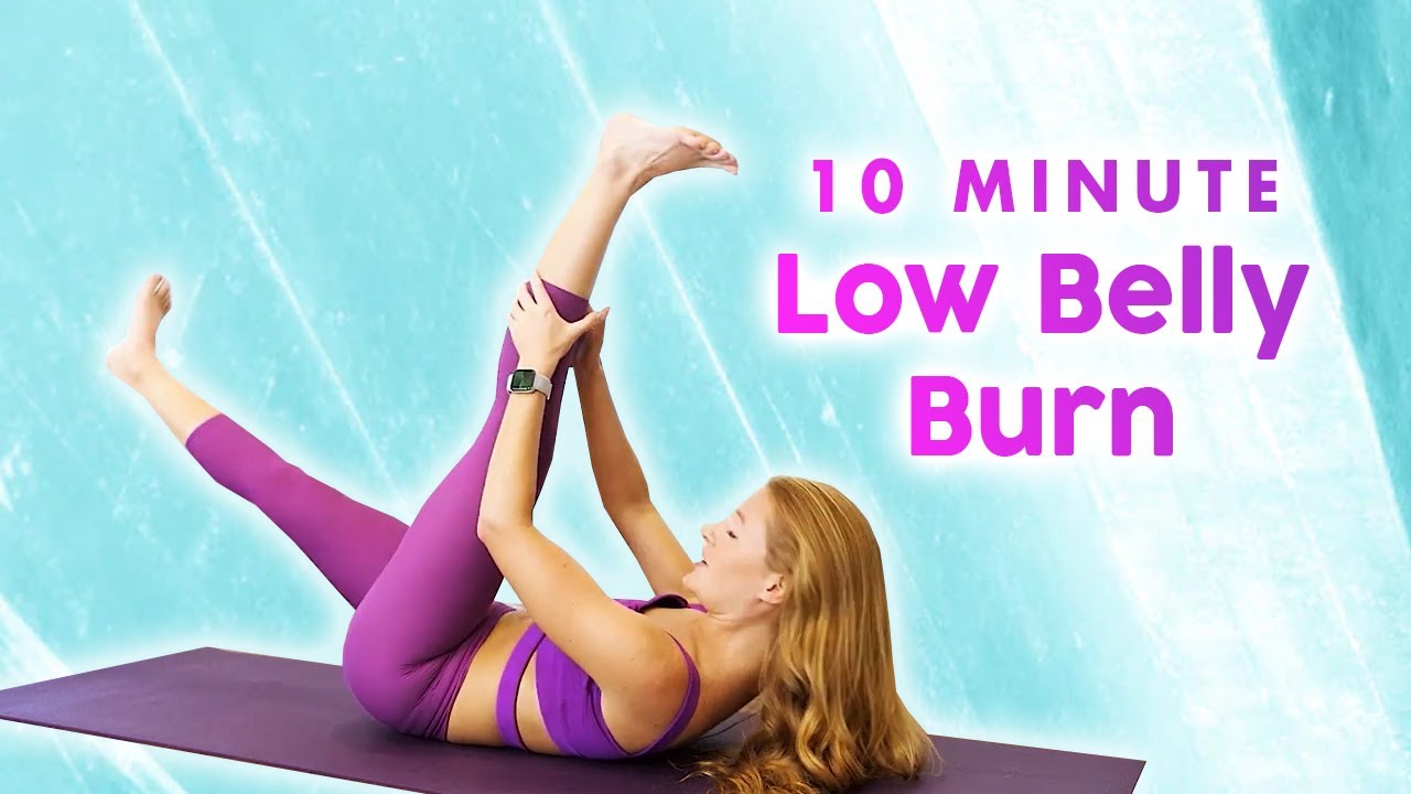 10 Min Lower Belly Burn | Pilates for a Flat Tummy, Abs & Obliques Workout with Banks, Beginners