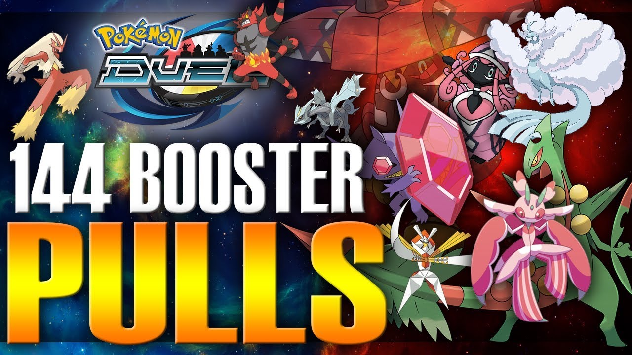 Kyurem banner 7000 Gems in Boosters, 30+ EX/UX pulls! 144 boosters in total, Kahenkio Pokemon duel