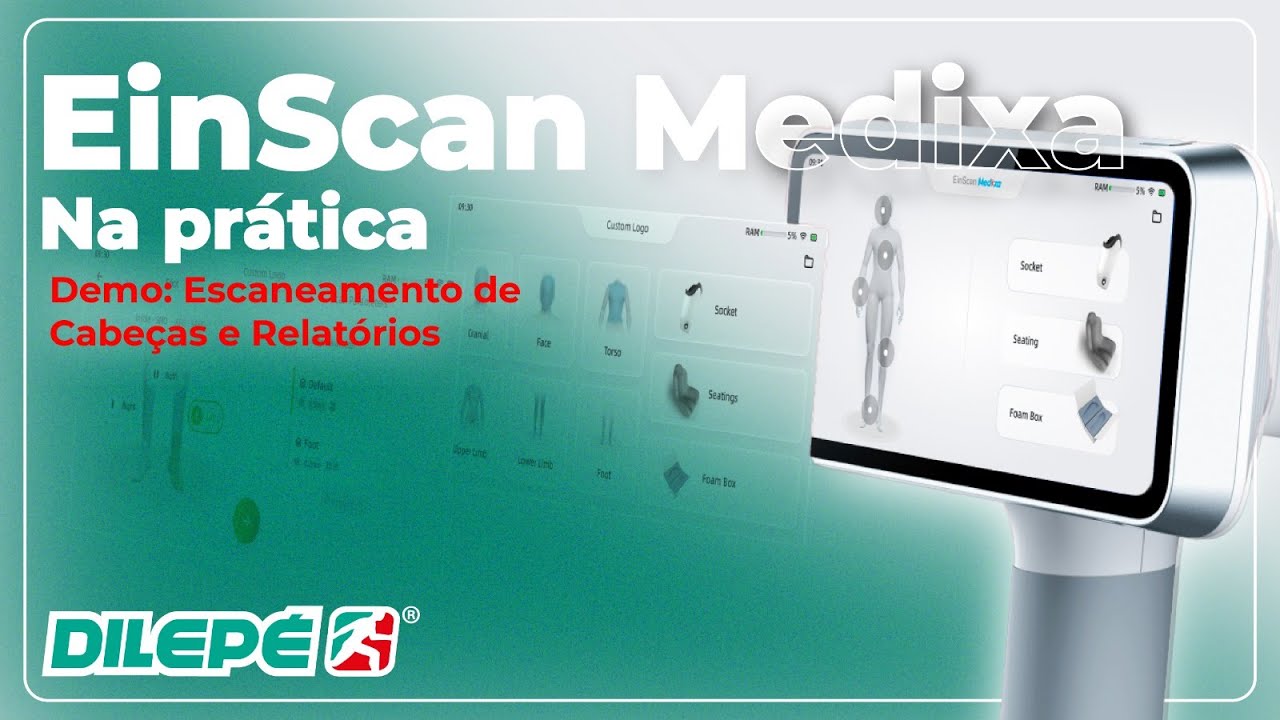Medixa Shining 3D Einscan  - Demo Completo:  Como Digitalizar Passo a Passo e Gerar Relatórios Msoft