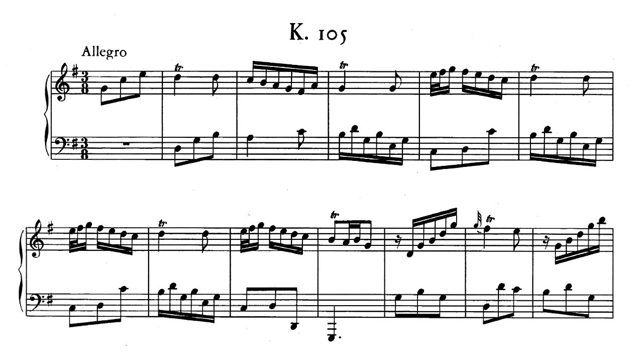Scarlatti: Sonata in G major K 105 - Luciano Sgrizzi, 1962 - MHS 1230/31