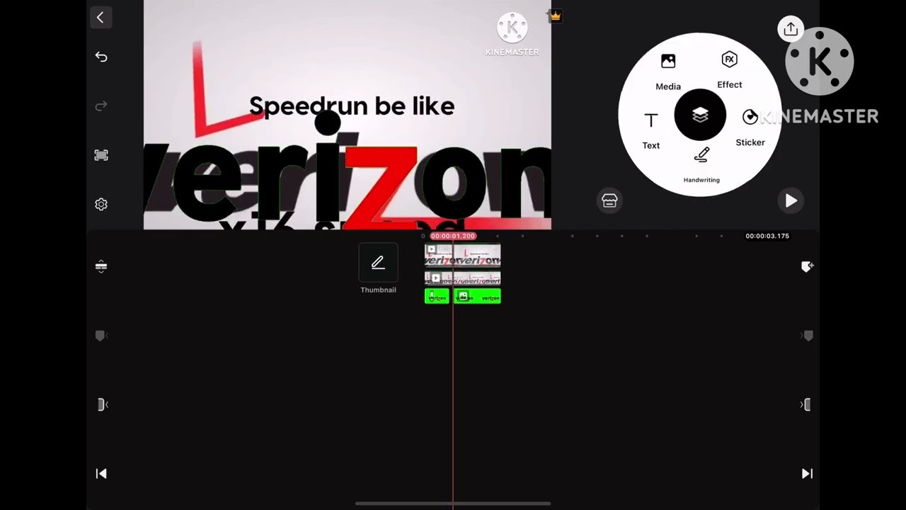 Verizon logo Speedrun Remake KineMaster 
