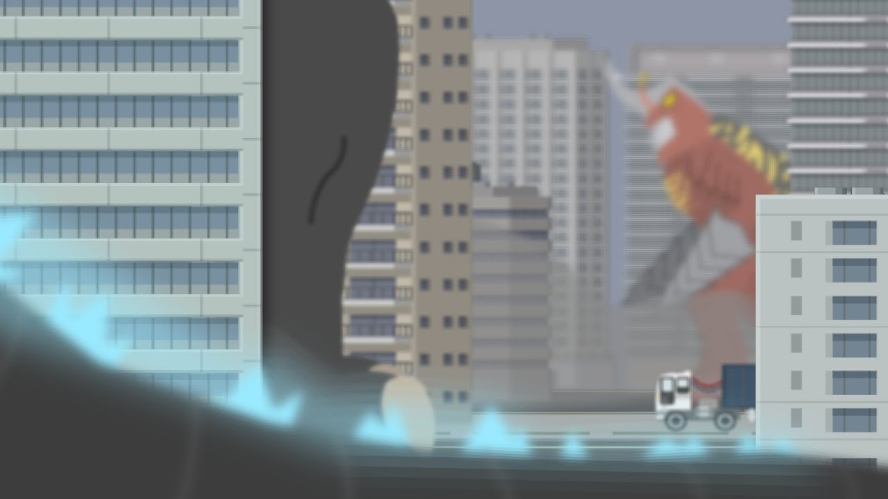 Godzilla vs Megalon (Stick nodes animation)