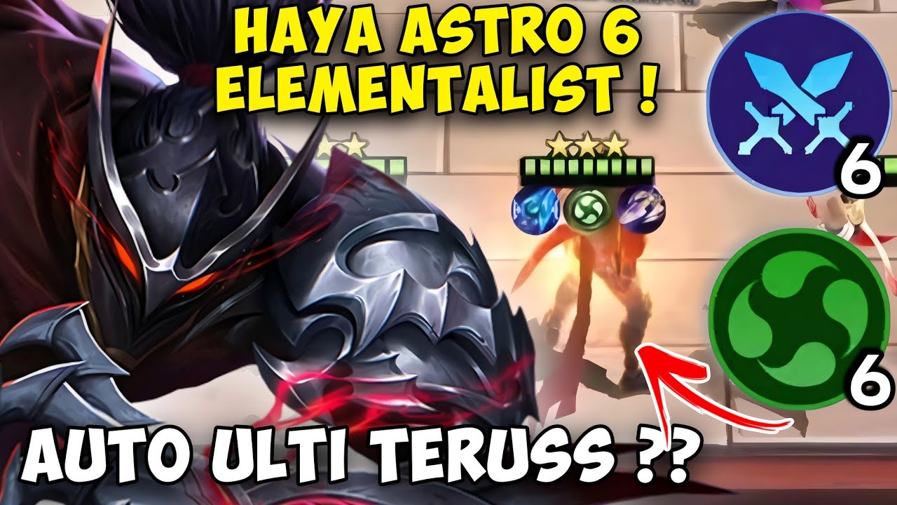 AUTO MENANG KALAU PAKE COMBO INI ?? HAYABUSA 6 ELEMENTALIST 6 ASSASIN 3 ASTRO POWER !! MAGIC CHESS