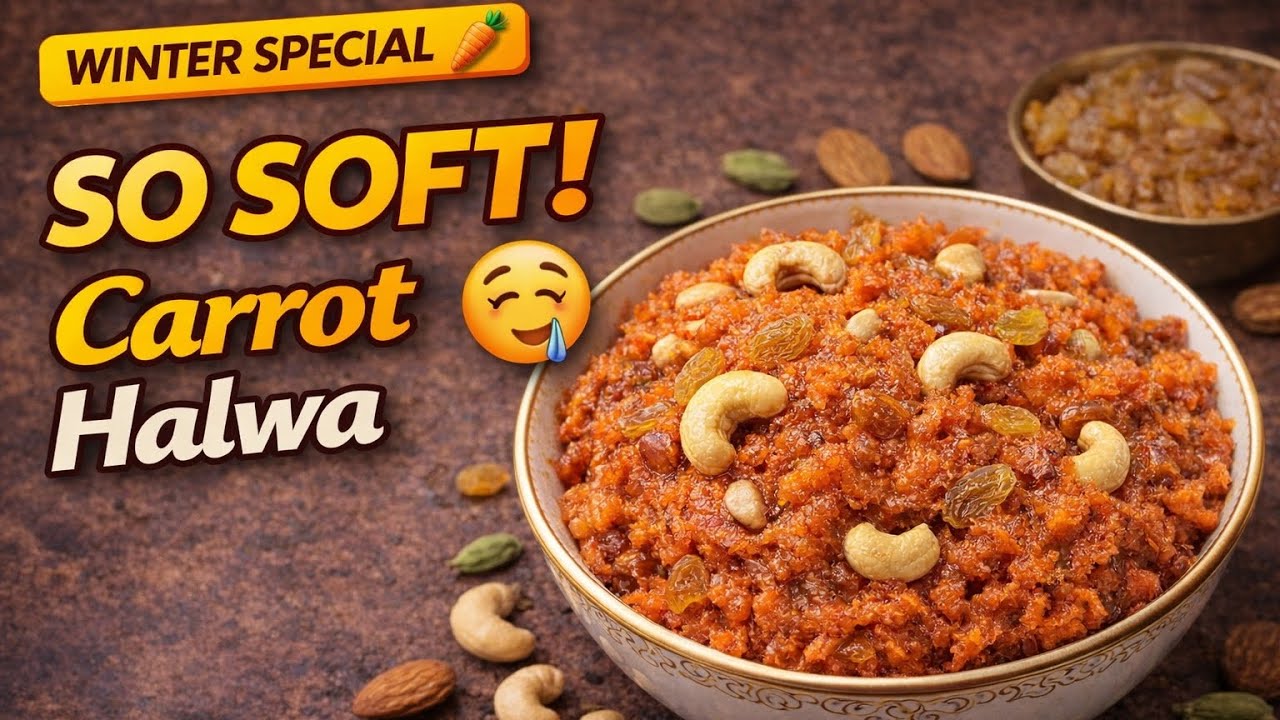 Perfect 🥕Carrot Halwa Recipe | Soft, Rich & Festive Special
