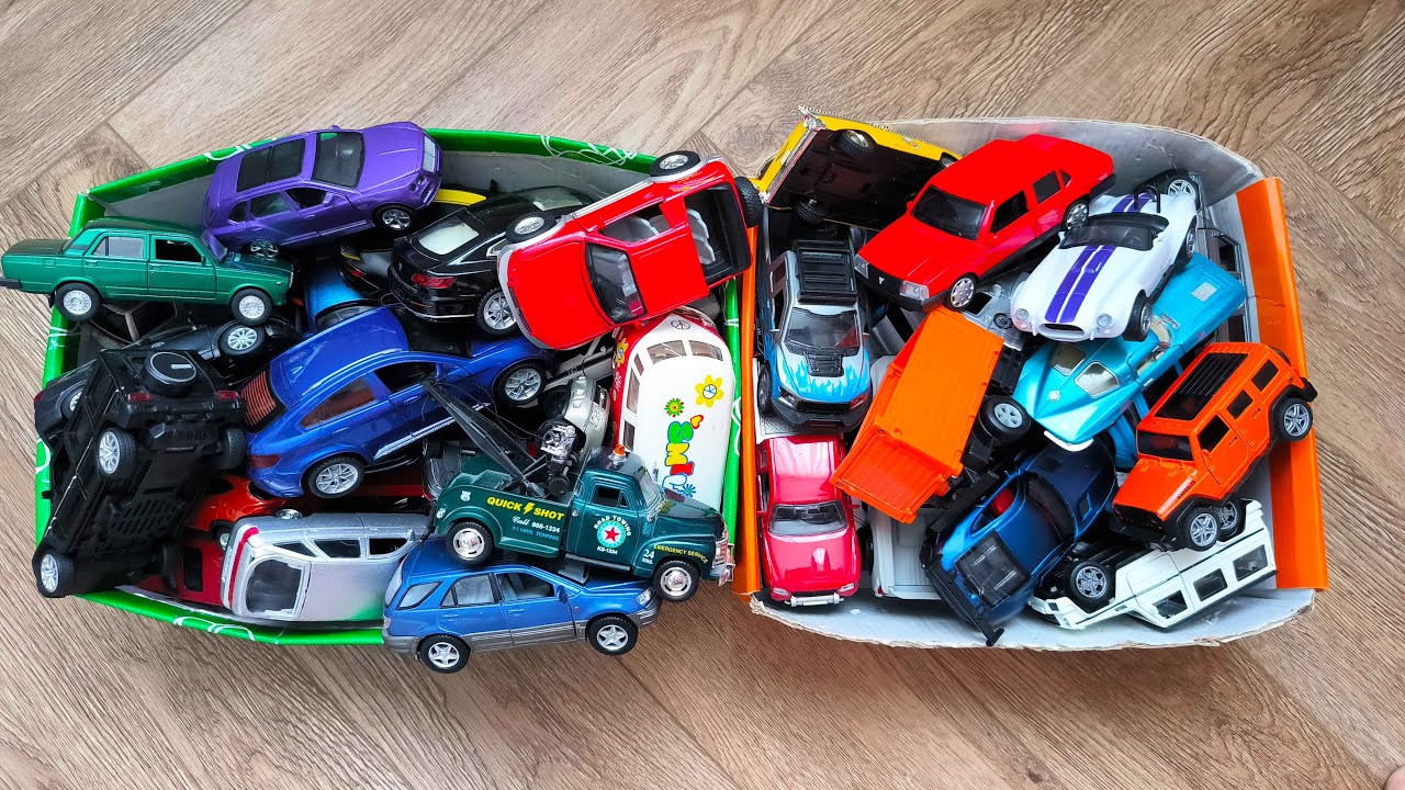 2 Boxes Full of Model Cars Some of Which Are Rare and Some are Not