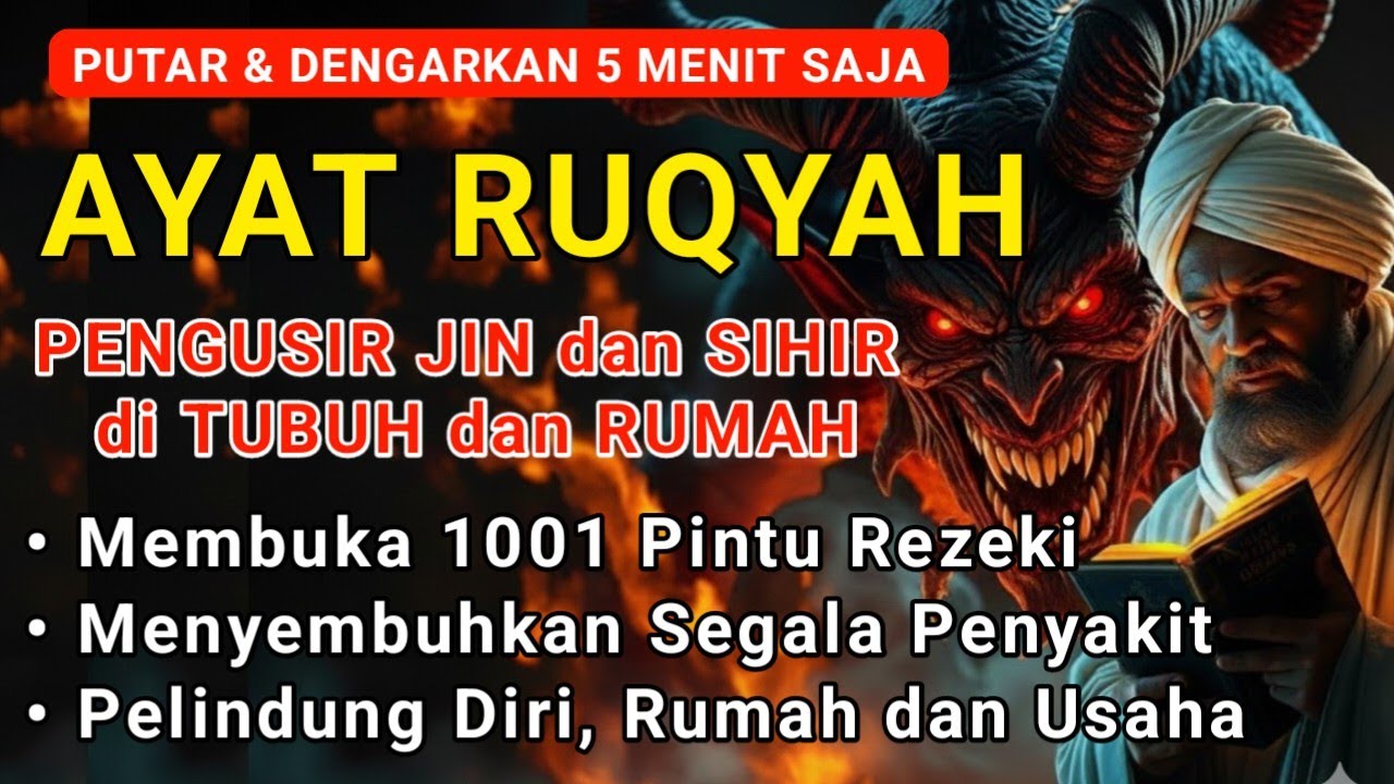 POWERFUL RUQYAH | RUQYAH RUMAH PENGUSIR JIN, SETAN & SIHIR DI RUMAH, TUBUH DAN TEMPAT USAHA