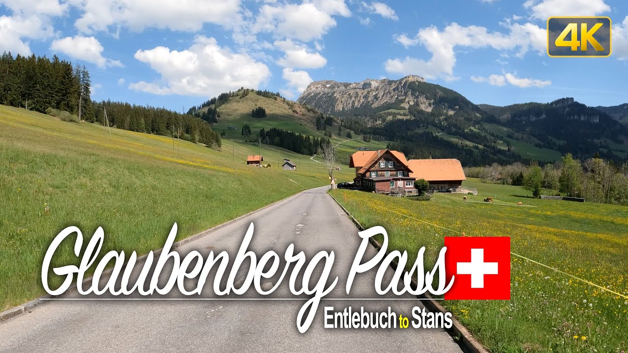 Glaubenberg Pass, Switzerland🇨🇭Driving the Glaubenberg Mountain Pass from Entlebuch to Stans