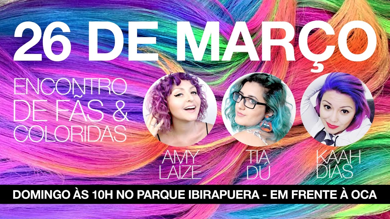 ATEN&Ccedil;&Atilde;O! ENCONTRINHO + SORTEIOS 26 de MAR&Ccedil;O NO IBIRA ENCONTRO DE COLORIDAS | Hoje Eu Resolvi Mudar