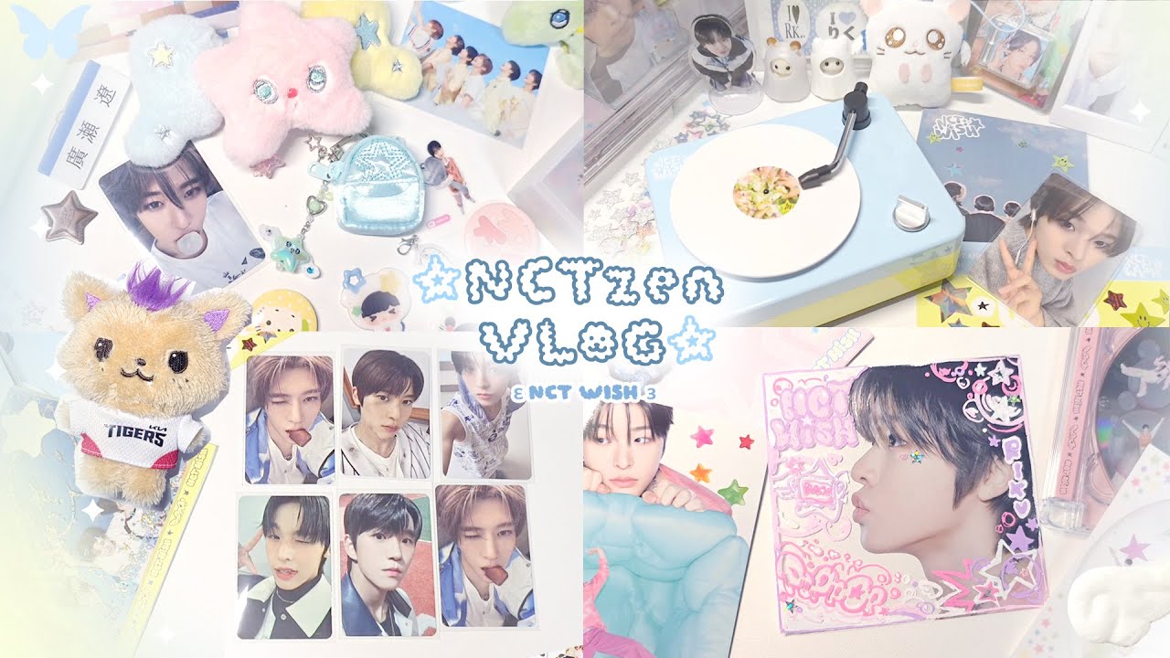 ✮시즈니 브이로그✮ 하나둘셋、위시야사랑해~!🫧 | 팝팝 앨범깡 • 준등기깡 • 팝츄 • 1주년MD • 앨범꾸미기 • 쿨프 | 위즈니 브이로그
