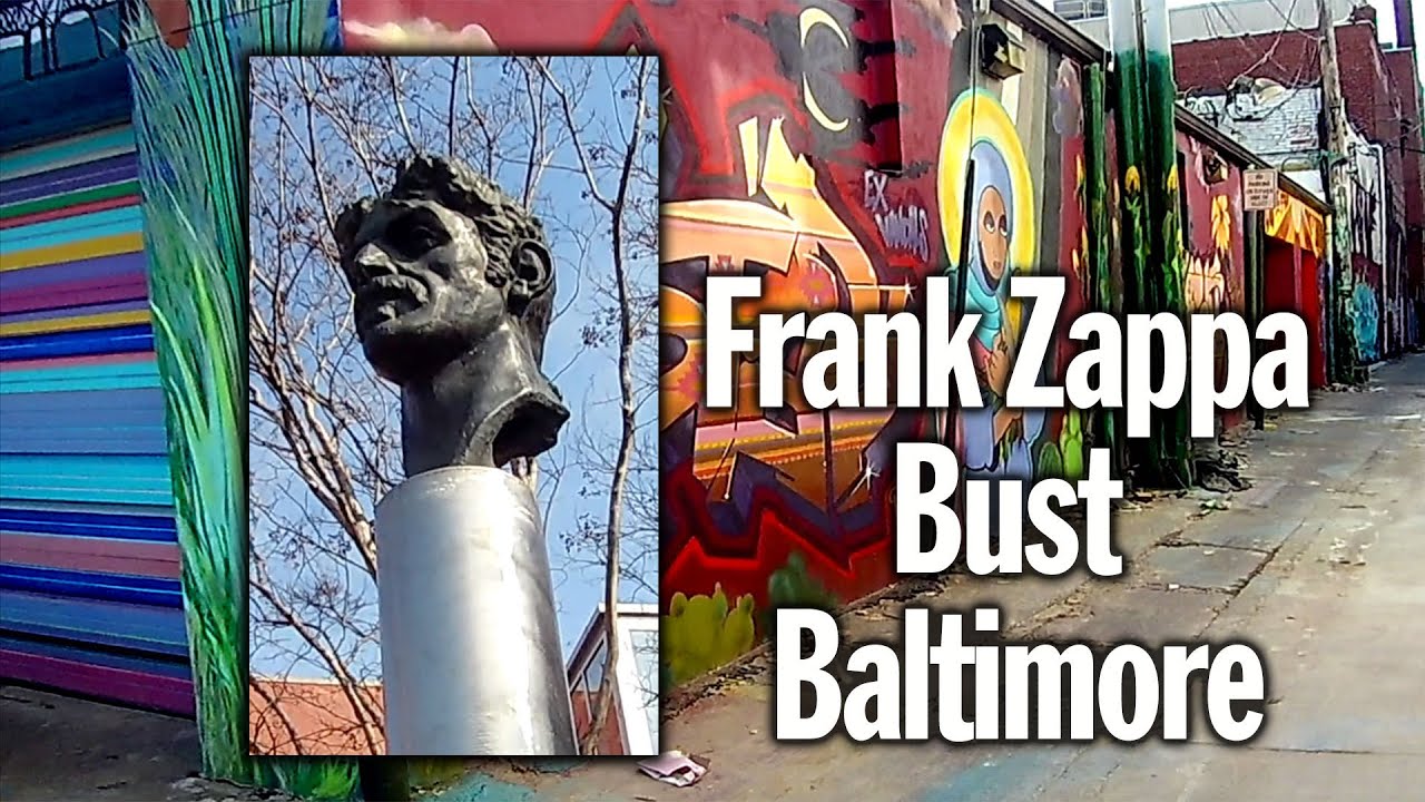 Frank Zappa Bust Baltimore birthplace of Frank Zappa in Maryland Highlandtown Baltimore City