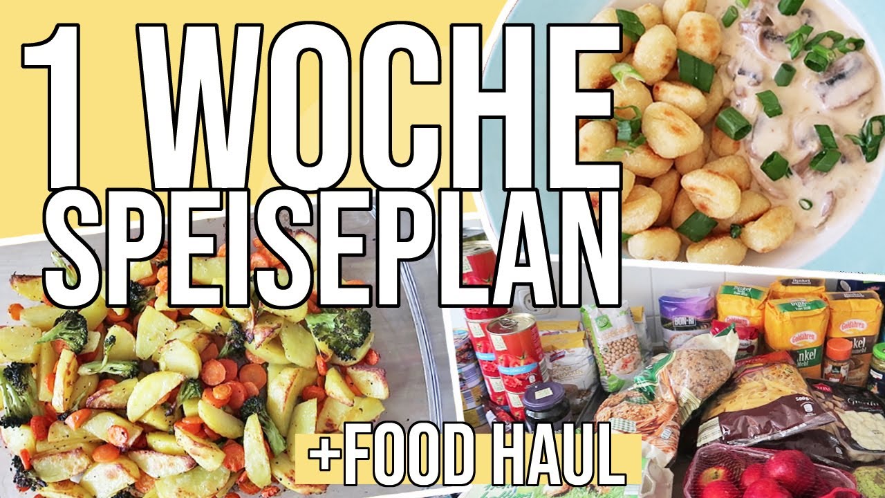 Wocheneinkauf & unser Speiseplan für eine Woche | Meal Planning deutsch