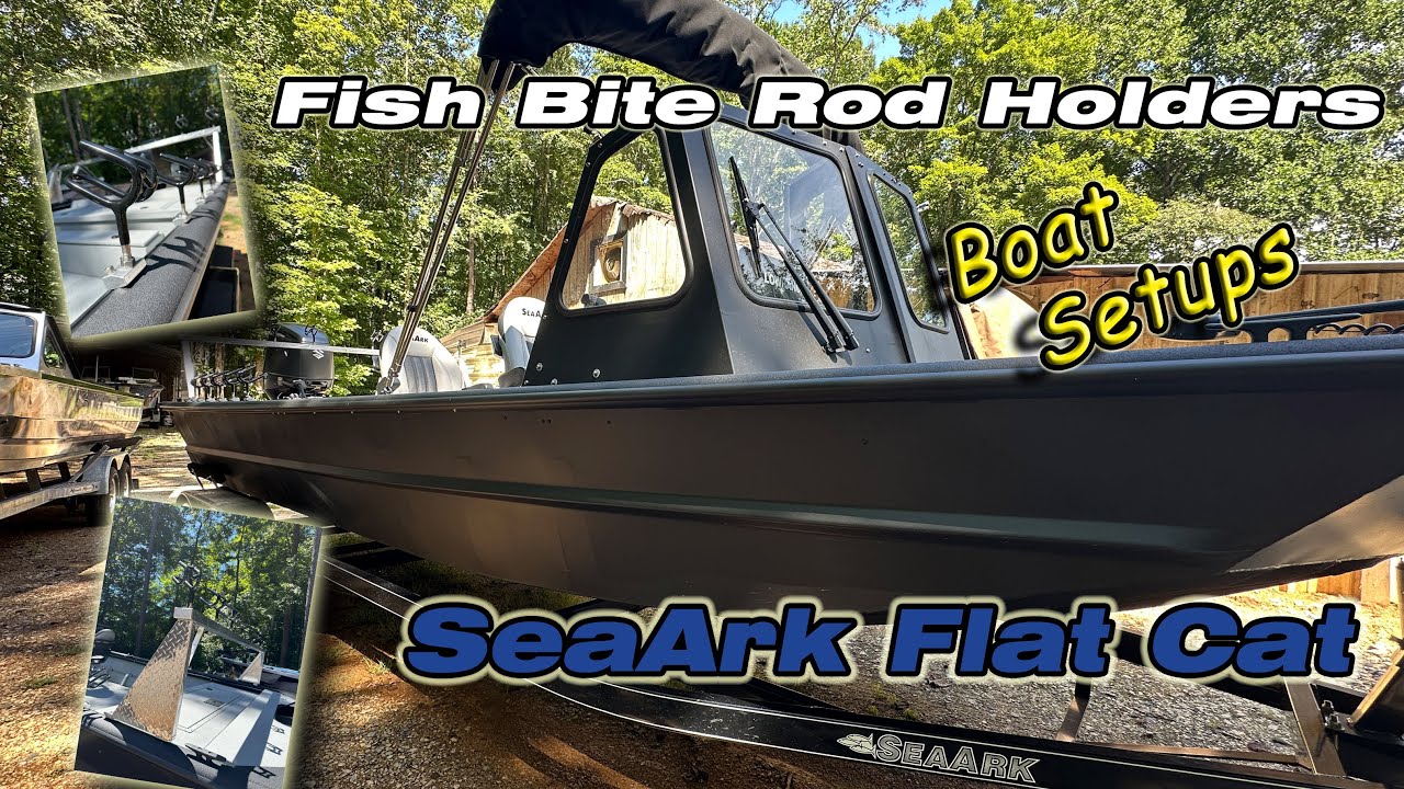SeaArk Flat Cat Full Setup: Fish Bite Rod Holders