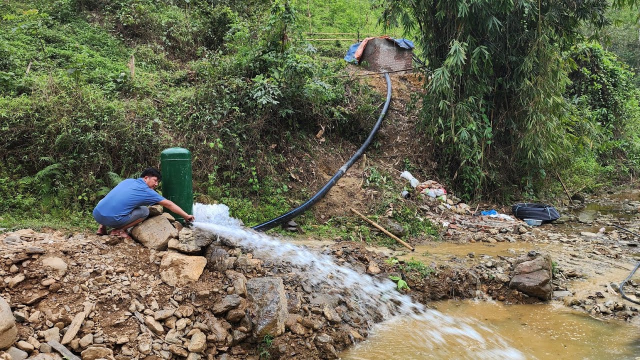 Lắp đặt thành công bơm tự áp tại Võ Nhai Thái Nguyên