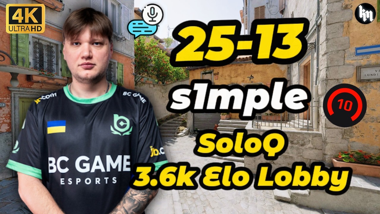 🔥s1mple SoloQ avg 3600 Elo Lobby SoloQ (Inferno) Mar 10, 2026 #cs2 #s1mple #pov
