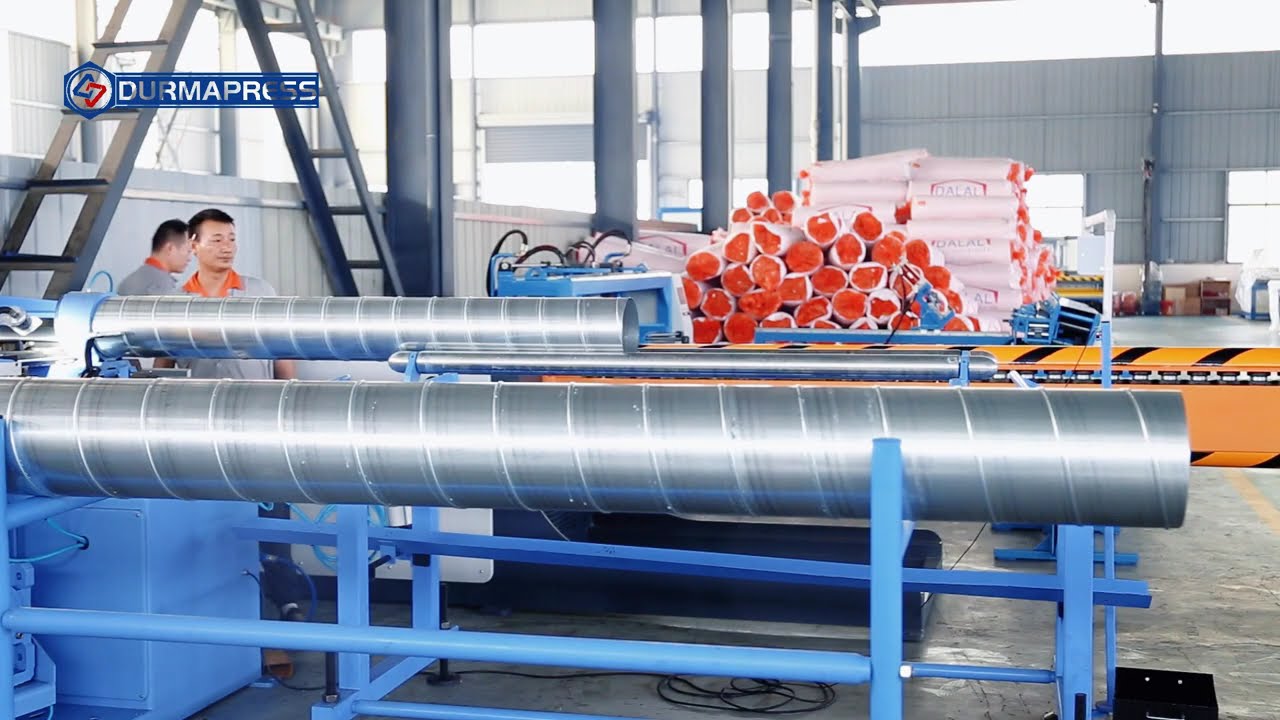 1600 mm Spiral Duct Forming Machine for Continuous HVAC Duct Manufacturing