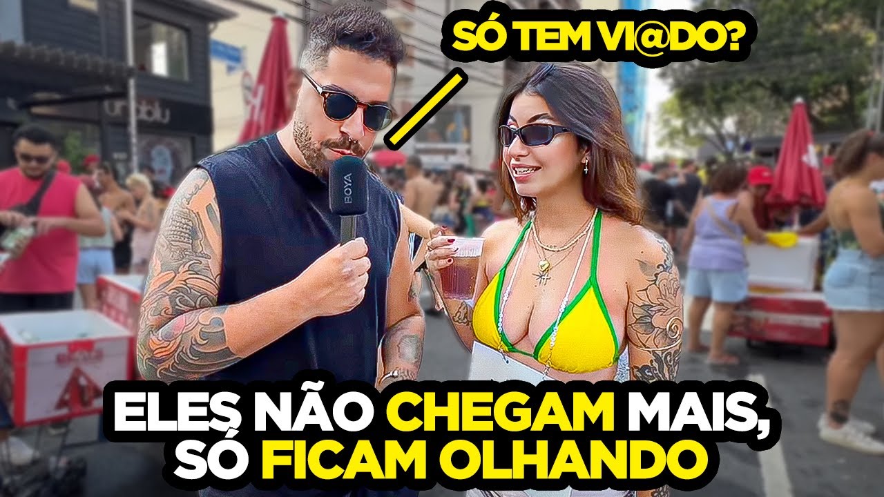 CRISE DO FLERTE? ELAS RECLAMAM QUE OS HOMENS NÃO CHEGAM MAIS NO CARNAVAL!