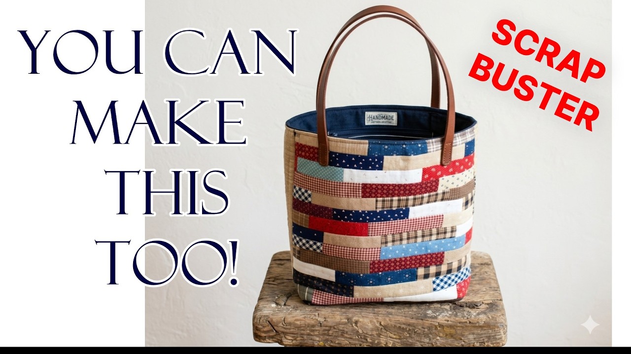 Tote-ally unique!  Modern patchwork quilting meets everyday utility ❤️🤗😊😁