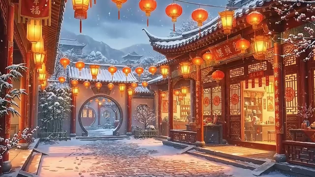 Lunar New Year Glow 🏮 Calm Lo-Fi & Evening Ambience | Paper Lantern